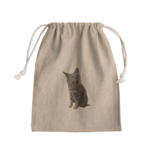 ムギちゃん　大あくび Mini Drawstring Bag