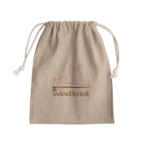 wind knot Mini Drawstring Bag