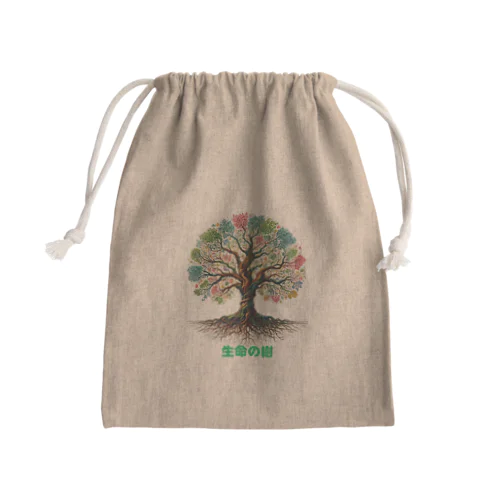 不思議な世界の生命の樹🎵 Mini Drawstring Bag