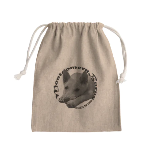 はじめましてモンゴメです Mini Drawstring Bag