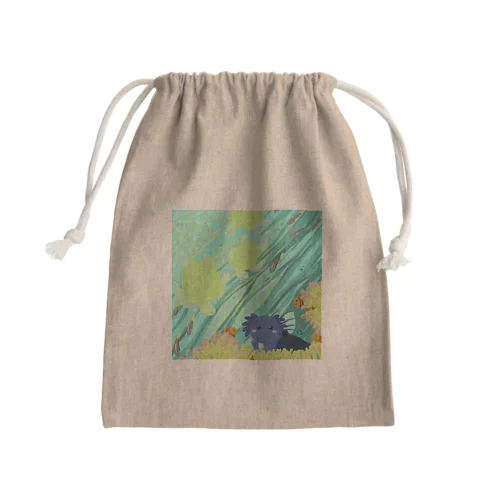 Blue submarine【コラボ作品】 Mini Drawstring Bag