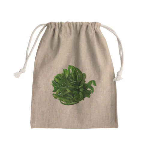 無限のピーマン Mini Drawstring Bag
