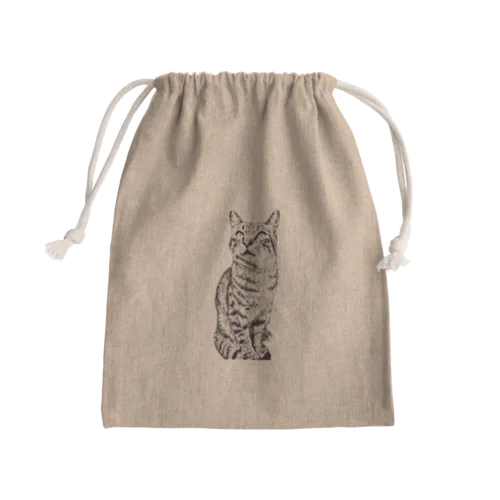 トラ猫トラ君 Mini Drawstring Bag