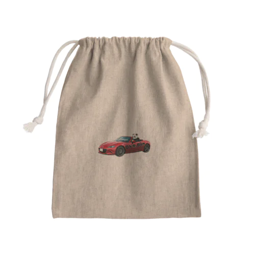 ロードスターに乗るパンダくん Mini Drawstring Bag