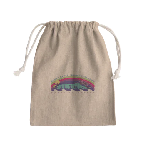 Hawaiian monument Mini Drawstring Bag