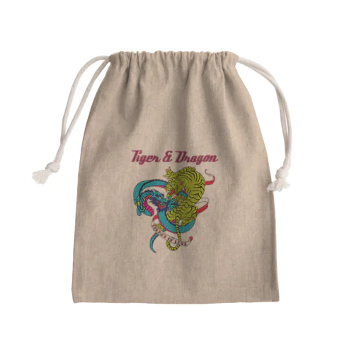 TIGER ＆ DRAGON Mini Drawstring Bag