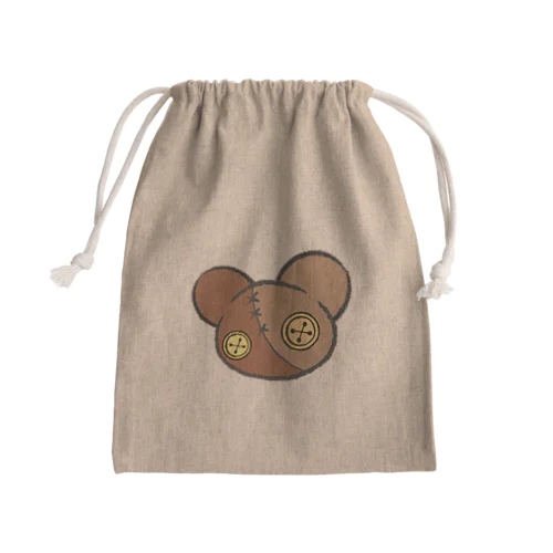 【つむぎはぎシリーズ】 ぺあべあーべあーず Mini Drawstring Bag