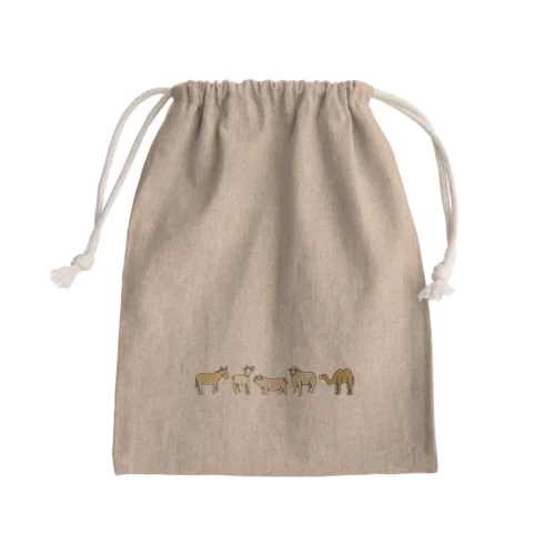 あにまるず Mini Drawstring Bag