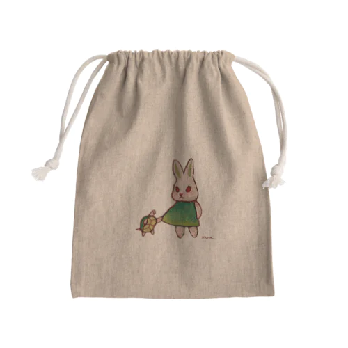 山の麓での話 Mini Drawstring Bag