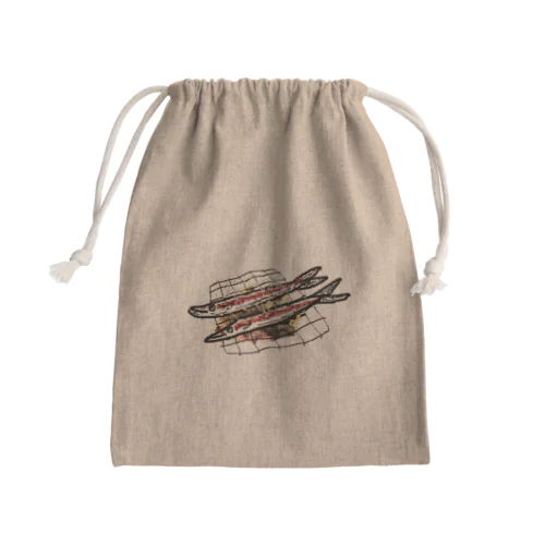 うまいさかな Mini Drawstring Bag