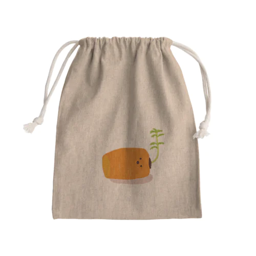 芽が出ちゃったにんじん Mini Drawstring Bag