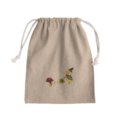 宝石きのこのお世話 Mini Drawstring Bag