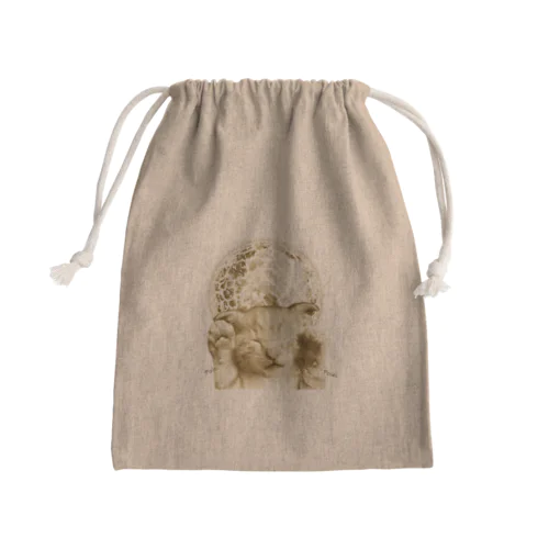 太陽で暖をとる猫 Mini Drawstring Bag