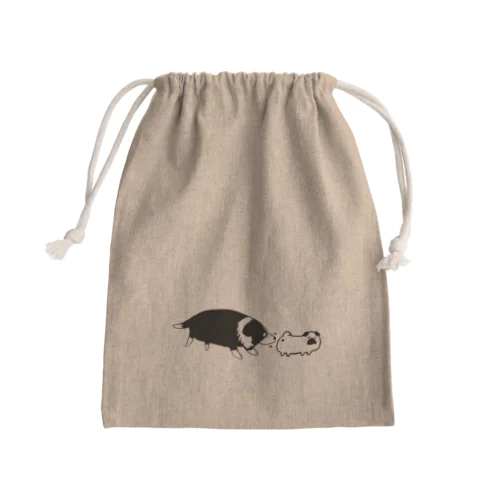 ぷーやんのおしりを追うルーカスくん Mini Drawstring Bag