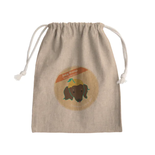 Wakayama_Orange Mini Drawstring Bag