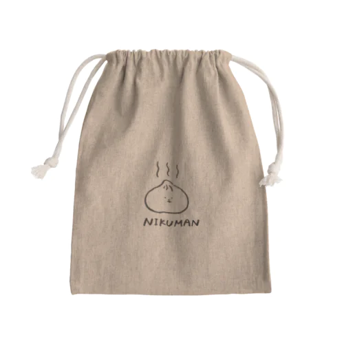 肉まんくま Mini Drawstring Bag