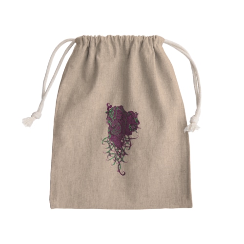 羊(紫緑) Mini Drawstring Bag