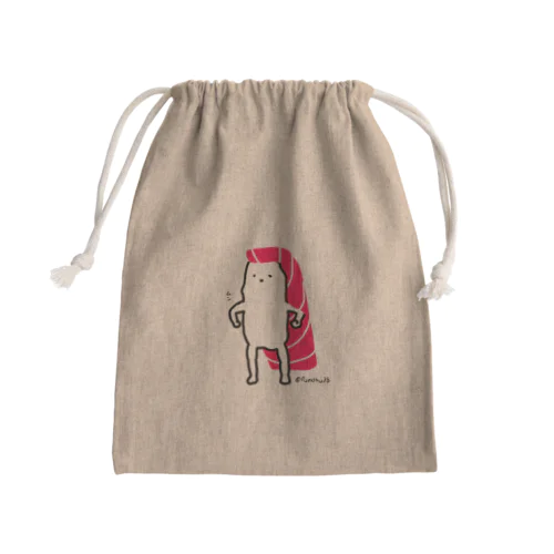 マグロマン参上 Mini Drawstring Bag