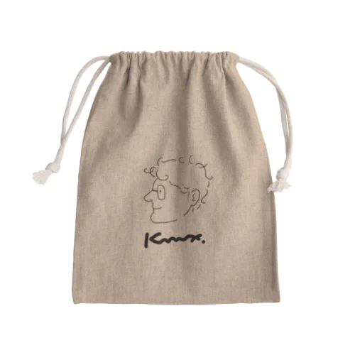 天然パーマ Mini Drawstring Bag