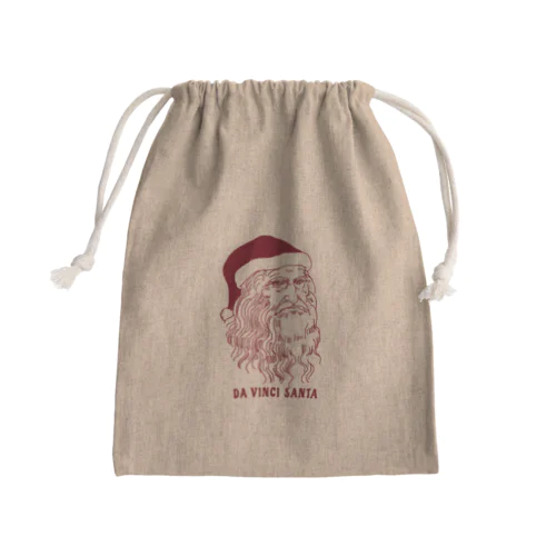 ダ・ヴィンチ サンタ  Mini Drawstring Bag