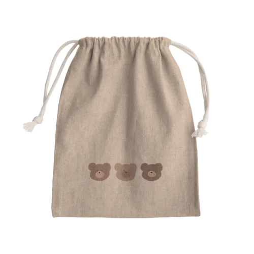 3びきのくまさん Mini Drawstring Bag