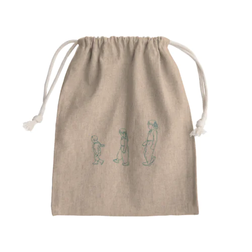 トリオ Mini Drawstring Bag