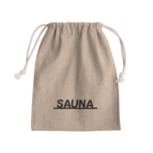サウナ Mini Drawstring Bag
