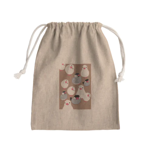 ぶんちょうたん Mini Drawstring Bag