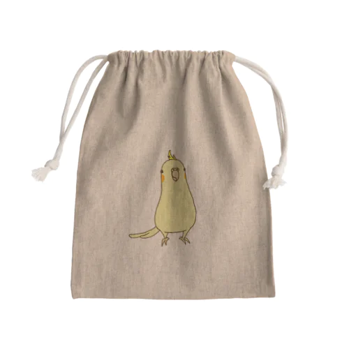 ぽよぽよオカメインコ Mini Drawstring Bag