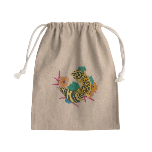 レオパくん Mini Drawstring Bag