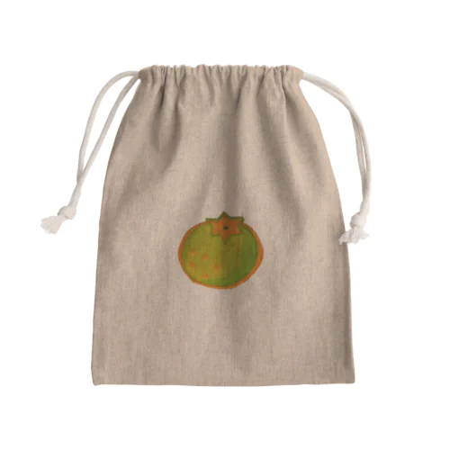 右脳を鍛えるミカン。 Mini Drawstring Bag