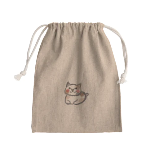 ねこねこ Mini Drawstring Bag