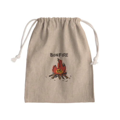 たき火のやつ Mini Drawstring Bag