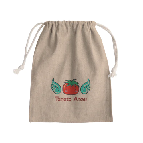 Tomato Angel Mini Drawstring Bag