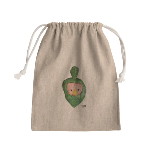 本濃研太の顔のお面 Mini Drawstring Bag