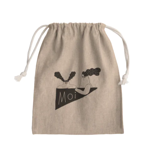 ふたりのあれこれ Mini Drawstring Bag