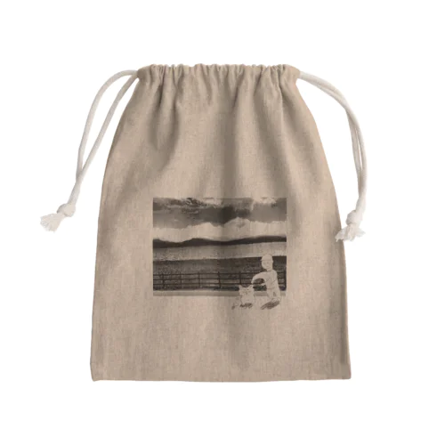 弟と散歩 Mini Drawstring Bag