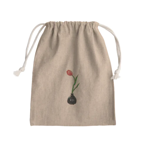 夢心地の花 Mini Drawstring Bag