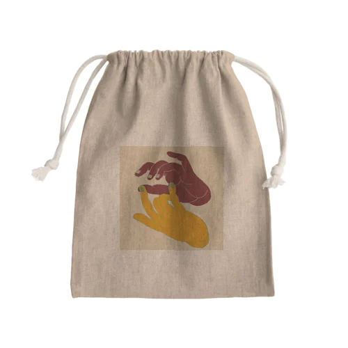 甲骨文字『友』 Mini Drawstring Bag