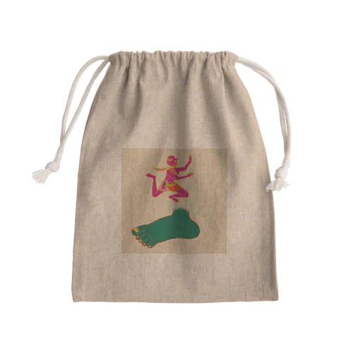 甲骨文字『走』 Mini Drawstring Bag