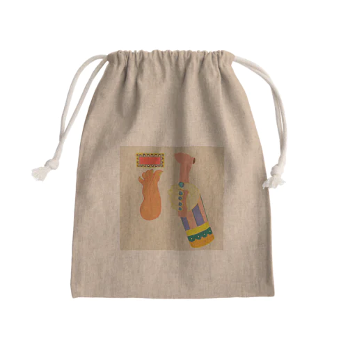 甲骨文字『政』 Mini Drawstring Bag