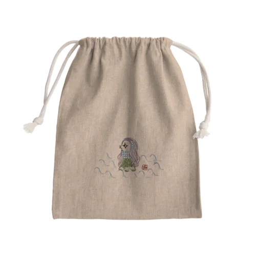 アマビエ Mini Drawstring Bag