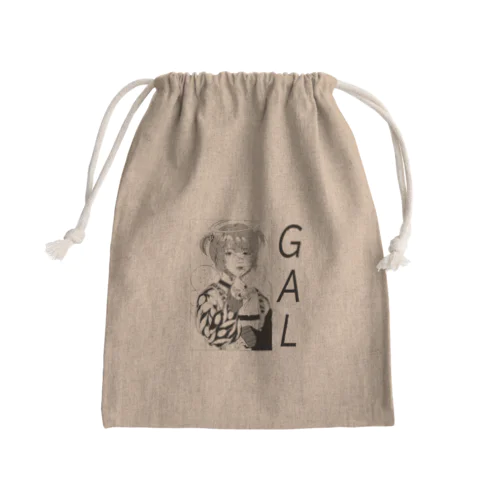 ぎゃる Mini Drawstring Bag