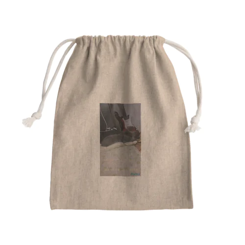 ネコと短歌 Mini Drawstring Bag