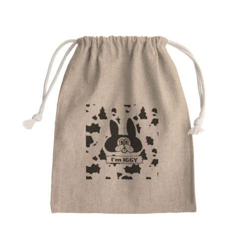 牛イギー Mini Drawstring Bag