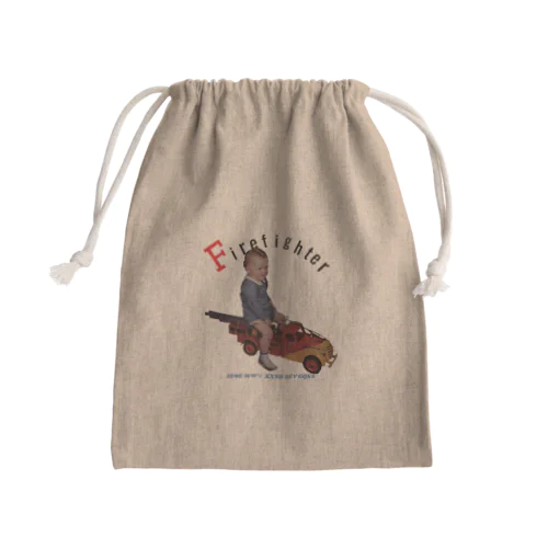 I'm Firefighter! Mini Drawstring Bag