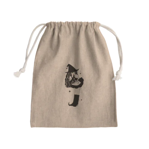 魔女ちゃん Mini Drawstring Bag