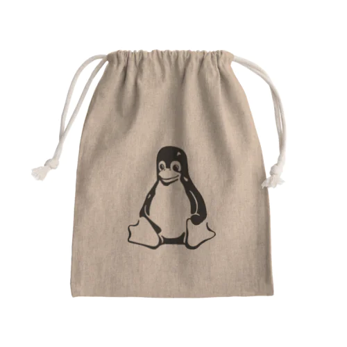 Tuxくん Mini Drawstring Bag