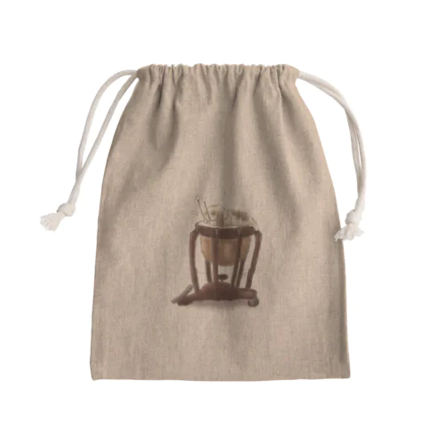 naptime on timp Mini Drawstring Bag