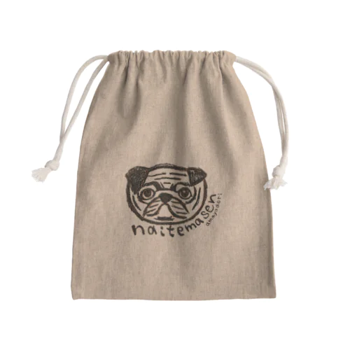 『泣いてません』amayadori Mini Drawstring Bag